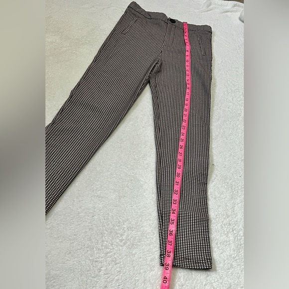 Zara Plaid Houndstooth High Waisted Skinny Pant - Medium (28") - Picture 5 of 12